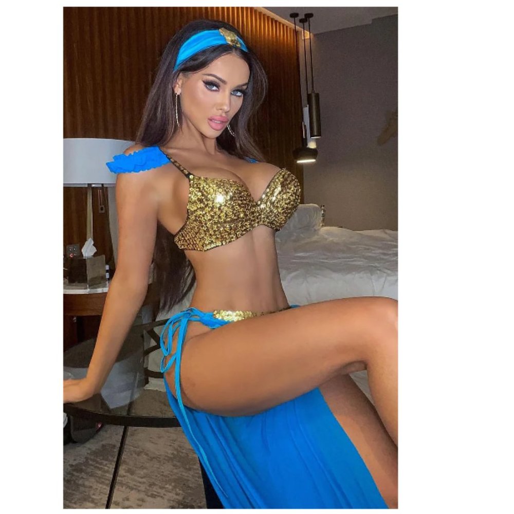 Whole New World Princess 3 Piece Costume Set - Blue